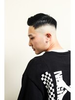 レンゲン(LENGEN) 束感刈り上げビジネス七三ツーブロックアップバング１０６２
