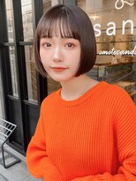 サンド 表参道(sand)&nbsp;前下がりショートボブ大人可愛い20代30代表参道