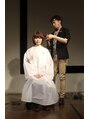 モナン 海老名(Monan)&nbsp;ヘアショーに出演した時の一コマ。似合わせを意識しています。