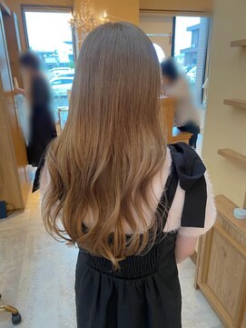 ルシュカイチマルニ(Rasca102) ミルクティーカラー/ロングヘア/メルティカラー/ガーリー