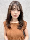 イメチェン/似合わせカット/フルバング/レッドブラウン/新宿
