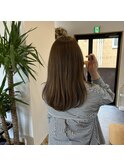 こなれオリーブアッシュベージュ ロングミディアム20代30代40代