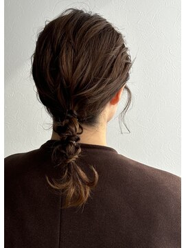 ランプヘアーデザイン(LAMP HAIR DESIGN) ニュアンス編み下ろしセット/ミディアムヘア