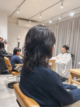 クラップス 上大岡(CLAPS) パーマウルフレイヤーウェーブパーマグレージュ20代30代40代