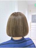 ハイライト☆ボブ 白髪が目立ちにくいカラー