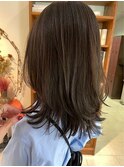 透明感カラーオリーブブラウン