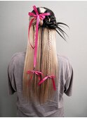 カチモリヘアセット☆推し勝オタ活推しカラーヘアメイク