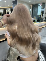 ラピス 渋谷本店(Lapis) ミルクティーベージュ/ハイトーン/レイヤーカット/髪質改善