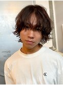 【ステップボーンカット】メンズミディアムパーマ