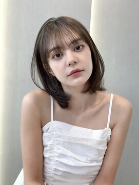 ロンドリゼル 札幌(Lond RiseL) ◯ オリーブグレー/韓国/レイヤーカット/髪質改善/縮毛矯正/札幌