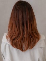 カバーヘア ブリス 川口(COVER HAIR bliss)&nbsp;ボルドーカラーチェリーレッド小顔レイヤーロングX川口10代20代