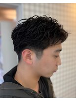 ジャミン 長嶺店(Jammin.)&nbsp;短髪フェザーパーマ刈り上げセンターパート