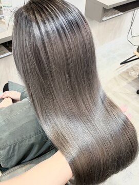 シェル 津山の手店(shel) 20代30代大人可愛い髪質改善グレージュ髪質改善トリートメント