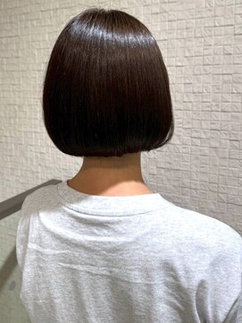 ビューティシモ 所沢(Beautissimo) 丸みショートボブ 内巻きボブ グレージュ ダメージレス