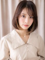 モッズヘア 越谷(mod's hair) 大人かわいいイヤリングカラー小顔ひし形レイヤーボブ20代30代X