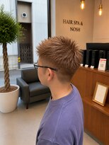 ヘアースパ ノッシュ 博多千代店(Hair Spa Nosh)&nbsp;メンズショート×ベージュカラー