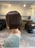 オリーブグレージュボブショートボブグレージュ/四条大宮/烏丸