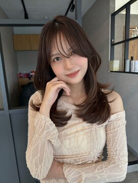 エトワ 中央店(etoi) 大分ミディアムボブレイヤー軽め韓国レイヤーくびれスタイル