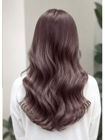 ルノヘアー(Lunohair)&nbsp;大人可愛いピンクブラウン×小顔カット×ブリーチなしカラー