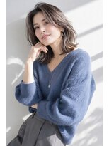 アッシュ 学芸大学店(Ash) ミディアム/大人女性/ラテベージュ/髪質改善カラー/脱白髪染め