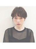 マーメイドアッシュの斜め前髪の大人ショート表参道Cocoon ACO☆