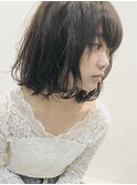 ゆるふわボブ×グレージュカラー