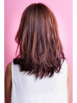 ソア 武蔵小杉(SOAR) ココアベージュグレージュカラーの黒髪ローライト小顔ボブウルフ