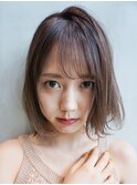 ピュアボブ_セシルカットココアブラウンフリンジウェーブ_27745