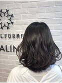 大人可愛いダークグレージュカラー