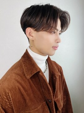 アンダーバーホワイト(_WHITE) ナチュラルセンターパート