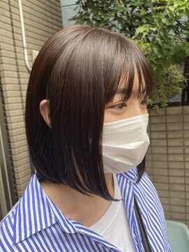 スタジオフォーエイチ(STUDIO 4H) ボブ/ミディアムボブ/大人ボブ/赤味消しカラー/ブルージュ