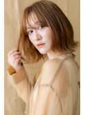 外国人風カーキベージュ小顔くびれボブウルフZ川口10代20代30代
