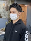 ソフトツイスト風×メンズショート