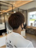 ツーブロ×コンマバング