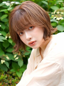 ラフィスヘアー シャイン 松戸店(La fith hair shine) 【La fith】ニュアンスベージュ×外ハネボブ