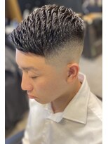 フランクスバーバーリザーブ 人形町店(FRANK’S BARBER RESERVE) 濡れパンハイスキンフェードクロップS