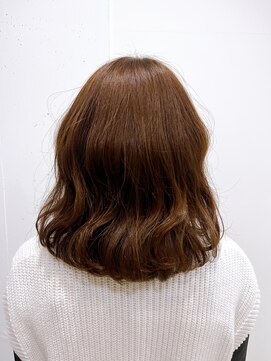 リッチアンドアンジー(RICCI&ANGIE) ボブ　大人可愛い　オレンジブラウン20代　30代　40代　50代