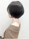 【松戸】ショートボブ　黒髪　ベベカット