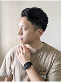 ツーブロック、刈り上げ、アップバング