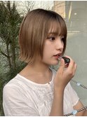 外ハネボブ/ブラウンカラー【佐々木麻衣】