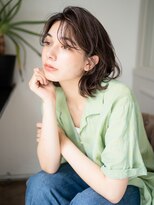 マグノリア オモテサンドウ(MAGNOLiA Omotesando) ワンカールパーマでくしゃっとニュアンスボブウルフ・・・HINATA