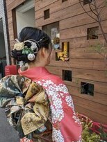 ソラ タニマチ(sora tanimachi) 成人式 着物スタイル ナチュラルシニヨン