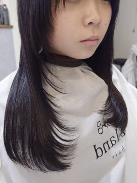 イズランドヘアー(Izland hair) 髪質改善ストレート×暗髪ロング