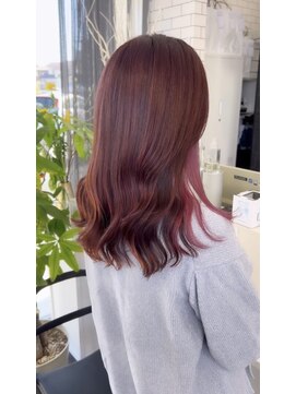 リール(THE RIRE.) ＊THE RIRE. ワインレッドインナー×韓国カット＊