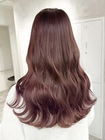 ハオ(hao)&nbsp;【hao 渋谷】ピンクブラウン波巻きスタイル10代20代30代