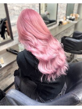 オズ 梅田店(OZ) ラベンダーピンク/スーパー人毛エクステ60枚/エクステごとカラー