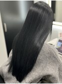 ロングヘアーブルーグレージュ髪質改善 赤坂見附