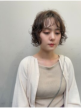 カフネ(cafne) ボブ/ショートボブ/パーマ/田中啓之