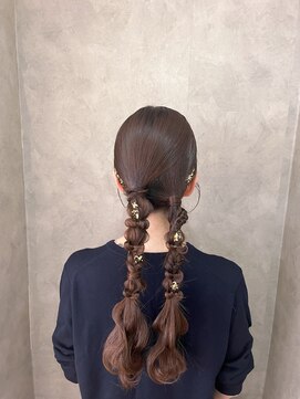 フェリーチェ(Felice) ツイン　タイト　編みおろし　参列ヘア