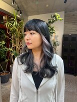 ヲタク(wotaku.)&nbsp;イヤリングカラーインナーカラーホワイトカラーシルバーカラー